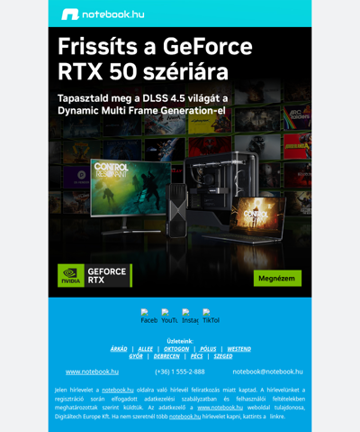 🚀 Frissíts GeForce RTX 50 szériára – DLSS 4.5 élmény