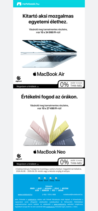 🍏 MacBook Air vagy MacBook Neo? Most könnyebb dönteni