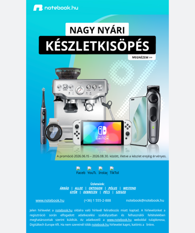 ☀️Készletkisöprés indul! Válogass a nyár legjobb ajánlataiból