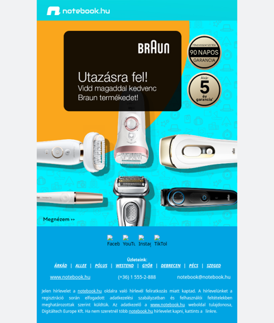 Braun termékek utazáshoz – fedezd fel kínálatunkat!