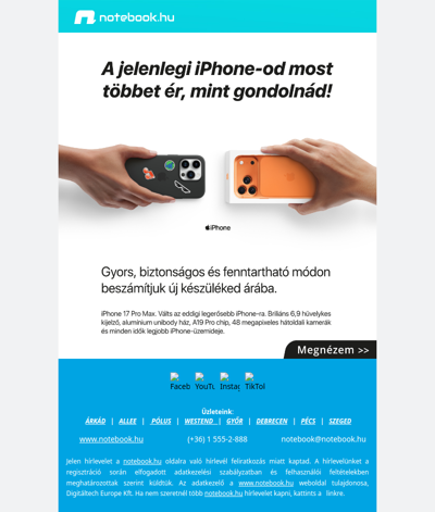 iPhone készülékbeszámítás – régi iPhone-od most többet érhet✨