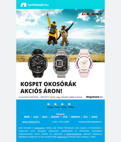 ⌚ KOSPET okosórák akciós áron – készen állsz a kalandra?