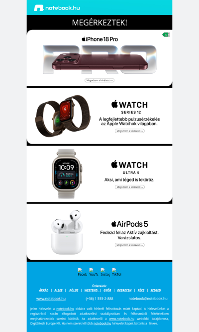 🍎 Megérkeztek az új Apple kedvencek!