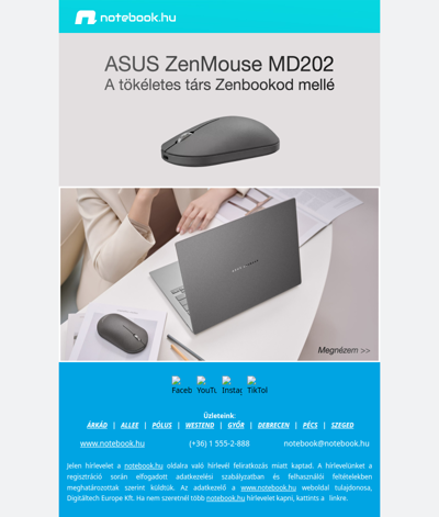 ASUS ZenMouse MD202 – a tökéletes társ Zenbookod mellé
