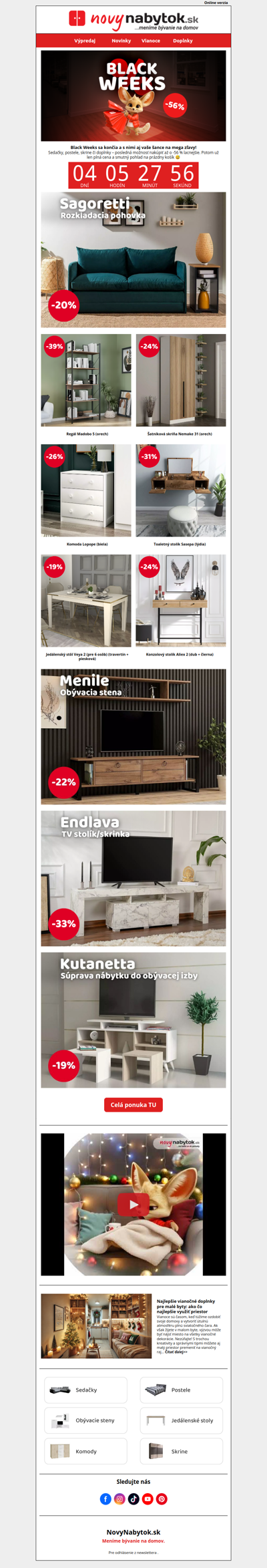 ⏳ Posledné hodiny Black Weeks – zľavy sa míňajú!