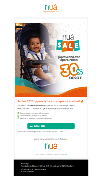 ¡Saldos 2026! Últimas unidades con descuentos imperdibles 🔥