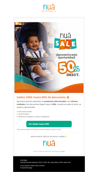 ¡Saldos 2026! Últimas unidades con descuentos imperdibles 🔥