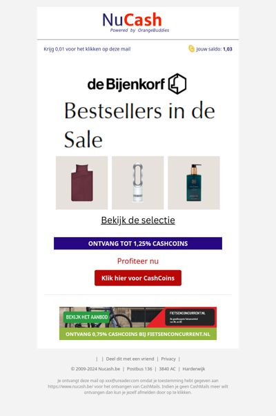 Ontdek de bestsellers in de sale bij bijenkorf