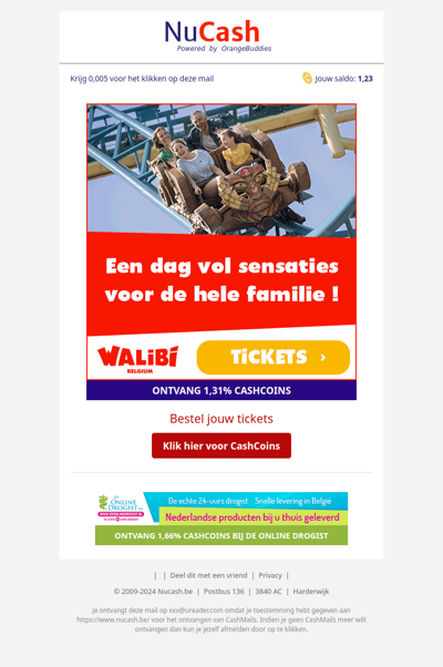 Een dag vol sensatie voor het hele gezin bij Walibi.com