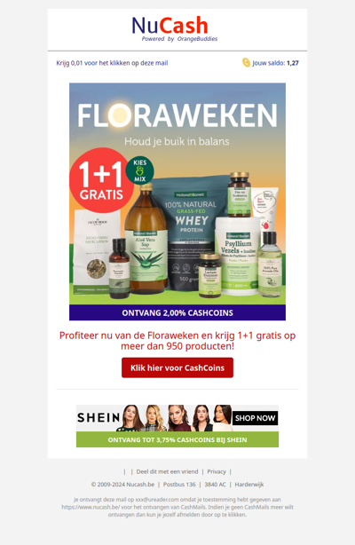 Floraweken: 1 + 1 gratis bij Holland & Barret!