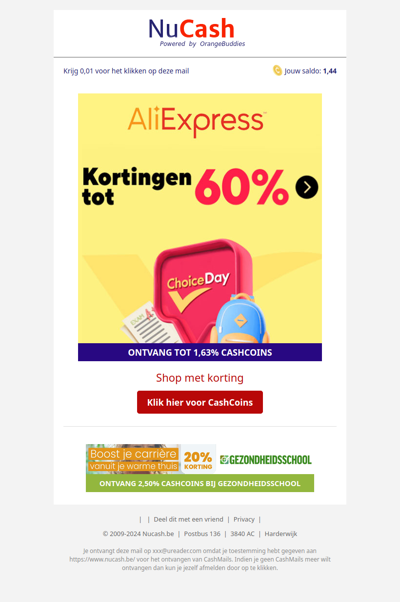 Tot 60% korting bij AliExpress!