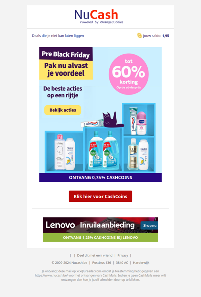 PRE-Black friday! Pak nu al tot 60% korting!