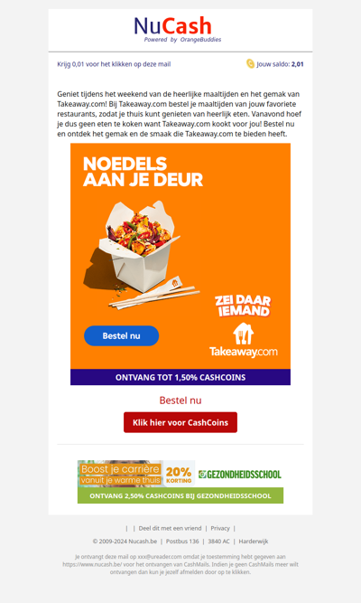 Takeaway.com kookt vanavond voor jou!