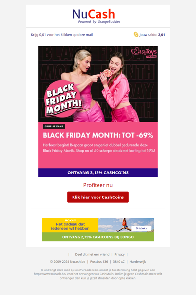 Easytoys Black friday; tot wel 69% Korting!