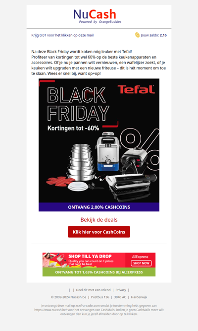 Tot -60% op je favoriete Tefal-producten – alleen deze Black Friday!