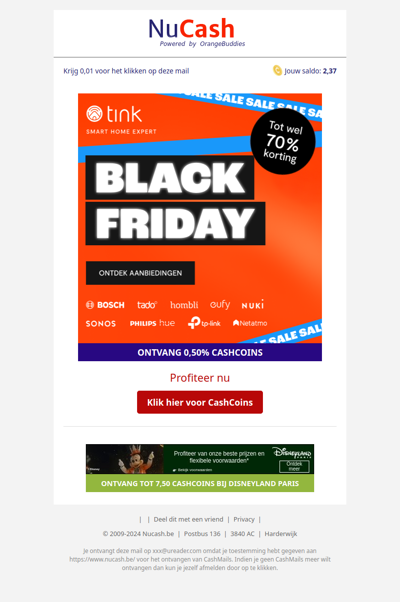 Black Friday tot wel 70% korting