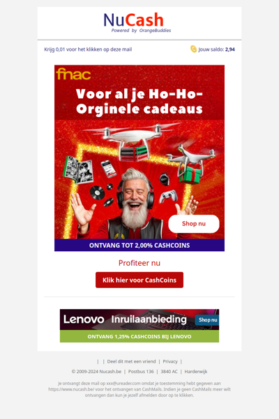 Voor al je kerst cadeaus ga je naar Fnac!