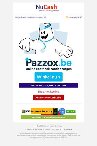 Ontvang tot 50% korting bij Pazzox.be!