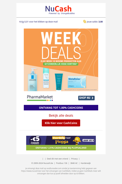 Check deze nieuwe weekdeals van PharmaMarket!