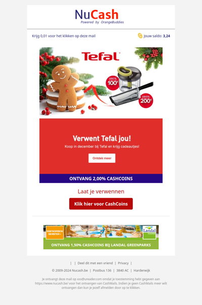 Tefal verwent jou! Profiteer van gratis cadeaus bij jouw besttelling!