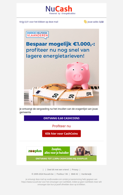 Bespaar mogelijk €1.000,- met deze lagere energietarieven!