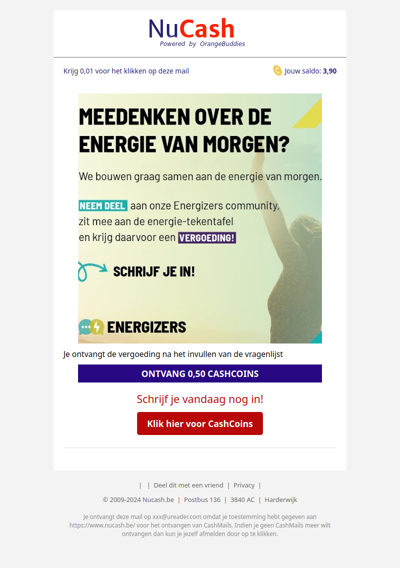 Wil jij meedenken aan de energie van morgen?