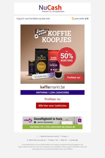 Profiteer nu van de Koffiekoopjes met korting tot wel 50%