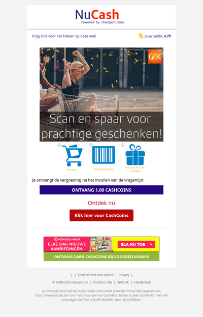 Scan een spaar voor prachtige geschenken!