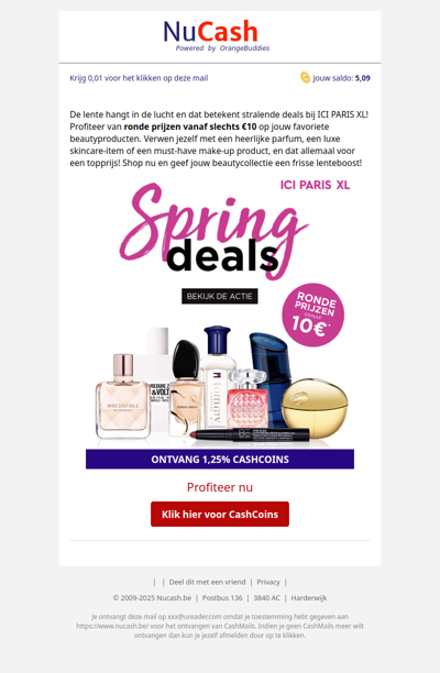 Spring deals bij ICI PARIS XL