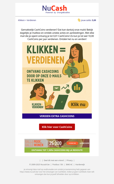 wdqd, eenvoudig meer CashCoins verdienen!