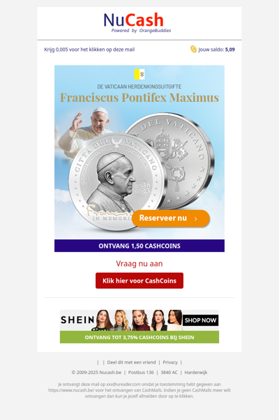 Bestel de Vaticaan Herdenkingsuitgifte!