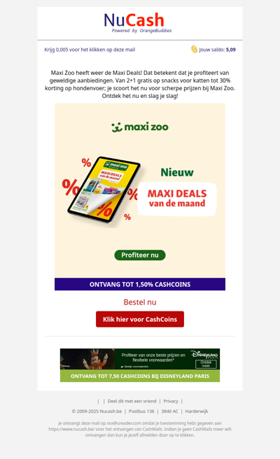 Profiteer nu van de Maxi Deals bij Maxi Zoo!