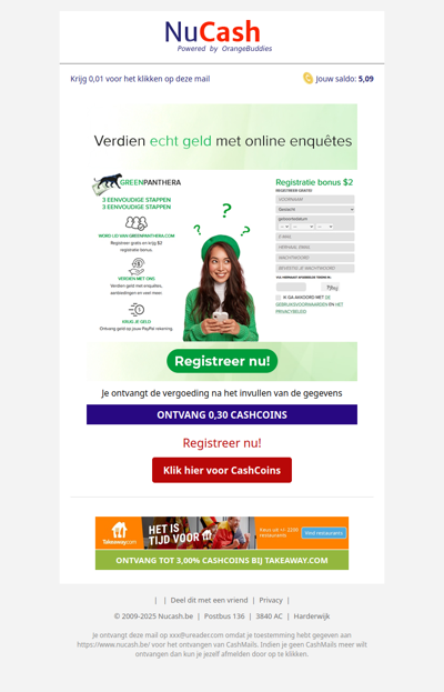 Geef je mening, verdien, en laat uitbetalen!