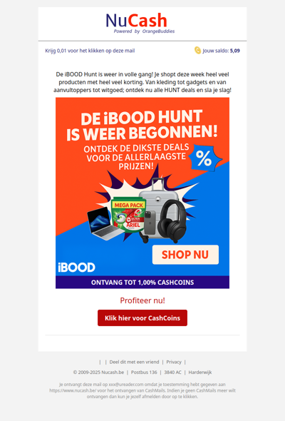 De iBOOD hunt is begonnen!