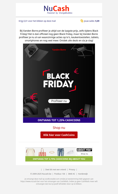 Ontdek nu de Black Friday deals bij Vanden Borre!