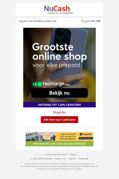Prepaid op? Binnen 1 minuut weer online!