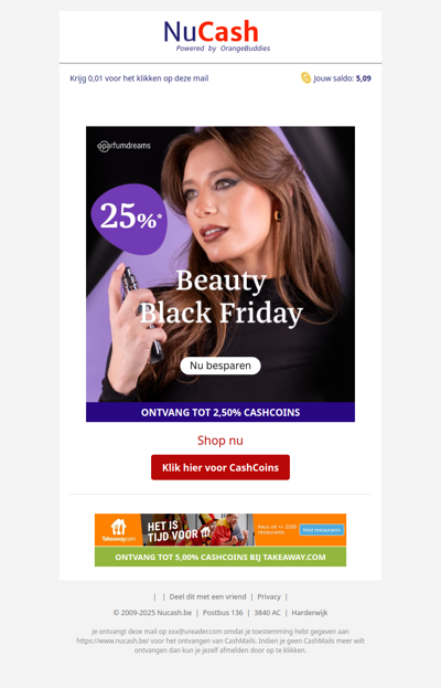 25% korting bij Parfumdreams!