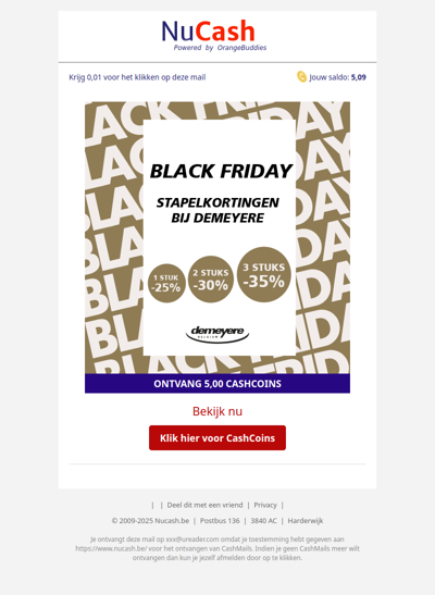Black Friday stapelkortingen bij Demeyere