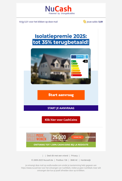 IsolatiePremie: Krijg tot 35% terug betaald!