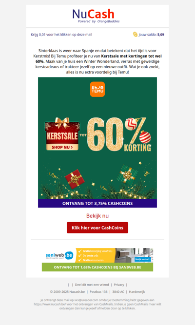 Tot 60% korting bij Temu!