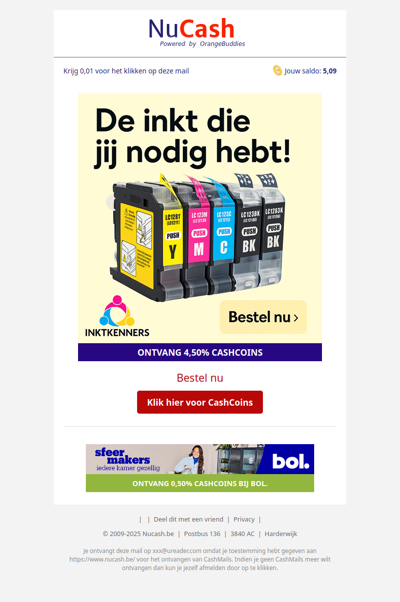 Bestel je inkt op tijd bij InktKenners