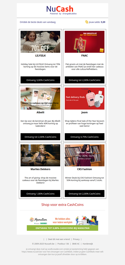 Begin je weekend met 6 geweldige Kerstmis Deals!