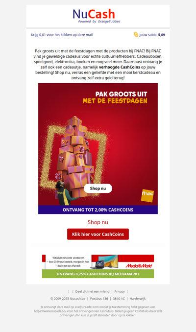 Shop het ideale kerst cadeau bij FNAC!