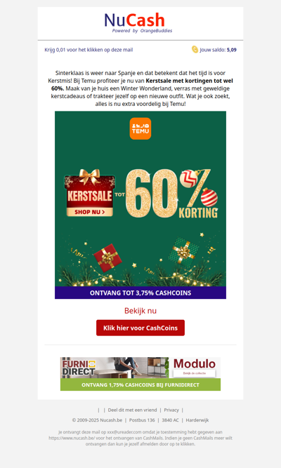 Tot 60% korting bij Temu!