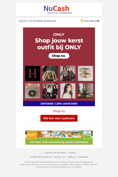 Kerst outfit shoppen doe je bij Only