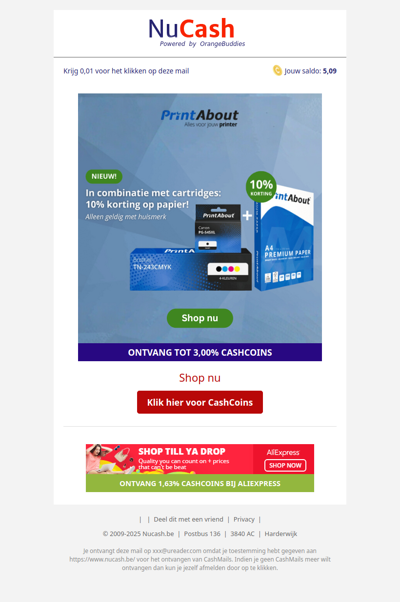 10% korting op papier bij PrintAbout!