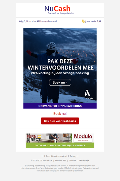 20% korting bij All Accor!