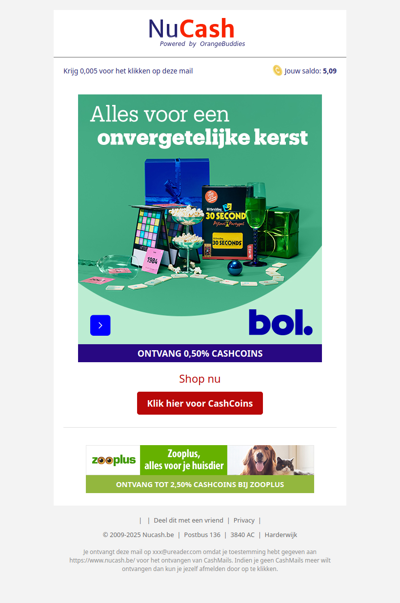 Korting op kerstcadeaus en -decoratie bij bol.