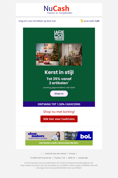 Tot 35% korting bij La Redoute