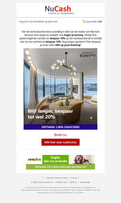 Blijf langer en bespaar tot 20%